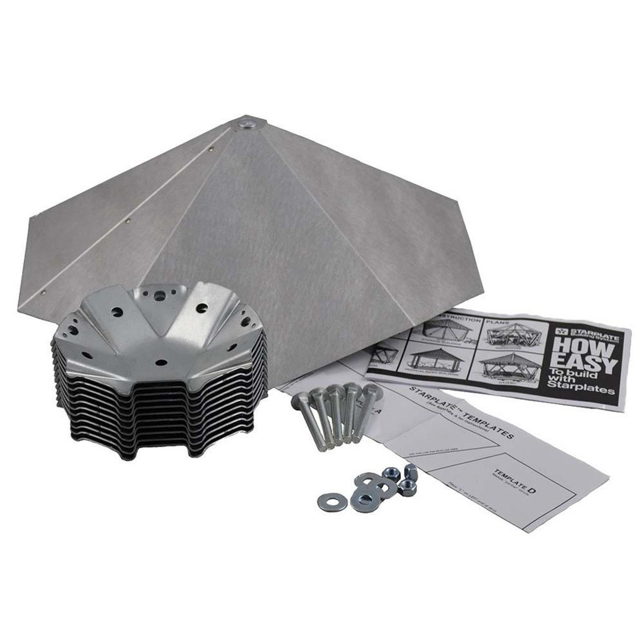 STARPLATE ROOF CAP DELUXE KIT 2X4, 4" BOLTS